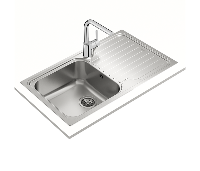 Fregadero Teka Classic 1 Seno 1 Escurridor D 1Ø 3½ con Rebosadero U/D