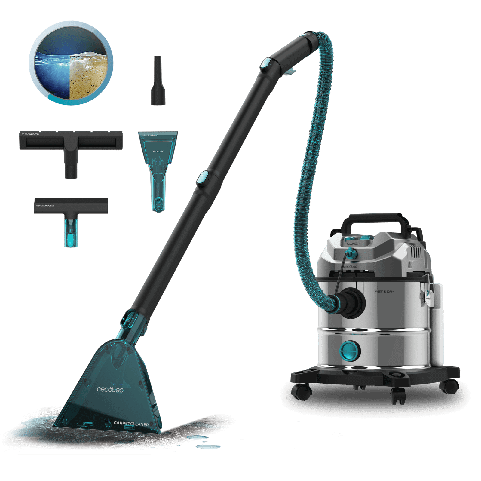 Aspirador Cecotec Conga CarpetClean 20000 Pro Ultra