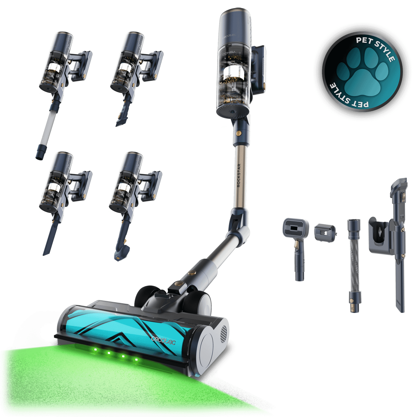 Aspirador Cecotec Conga Rockstar RS90 Pet Flex Detect