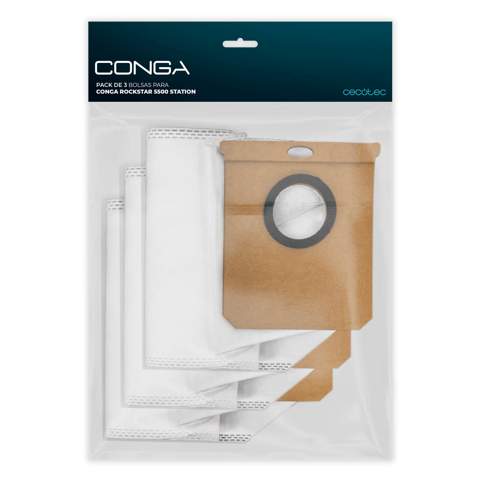 Aspirador Cecotec Pack de 3 bolsas para Conga Rockstar 5500 Station