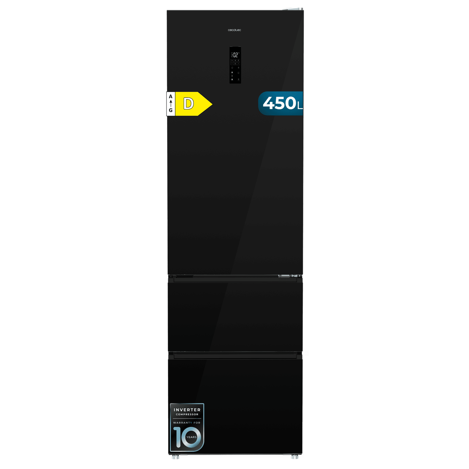Bolero CoolMarket Combi FD 450 Black Glass D