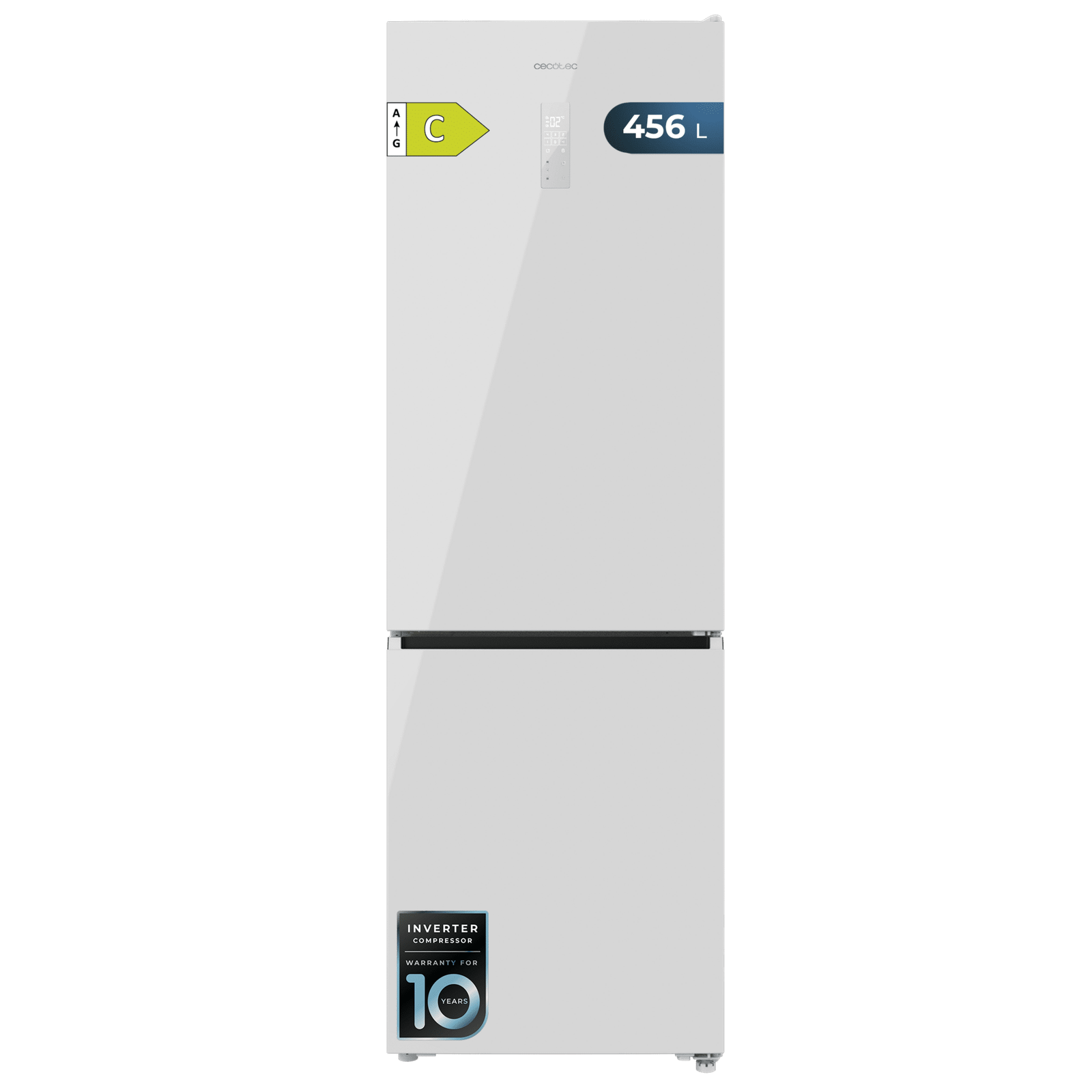 Cecotec Bolero CoolMarket Combi 456 White Glass C