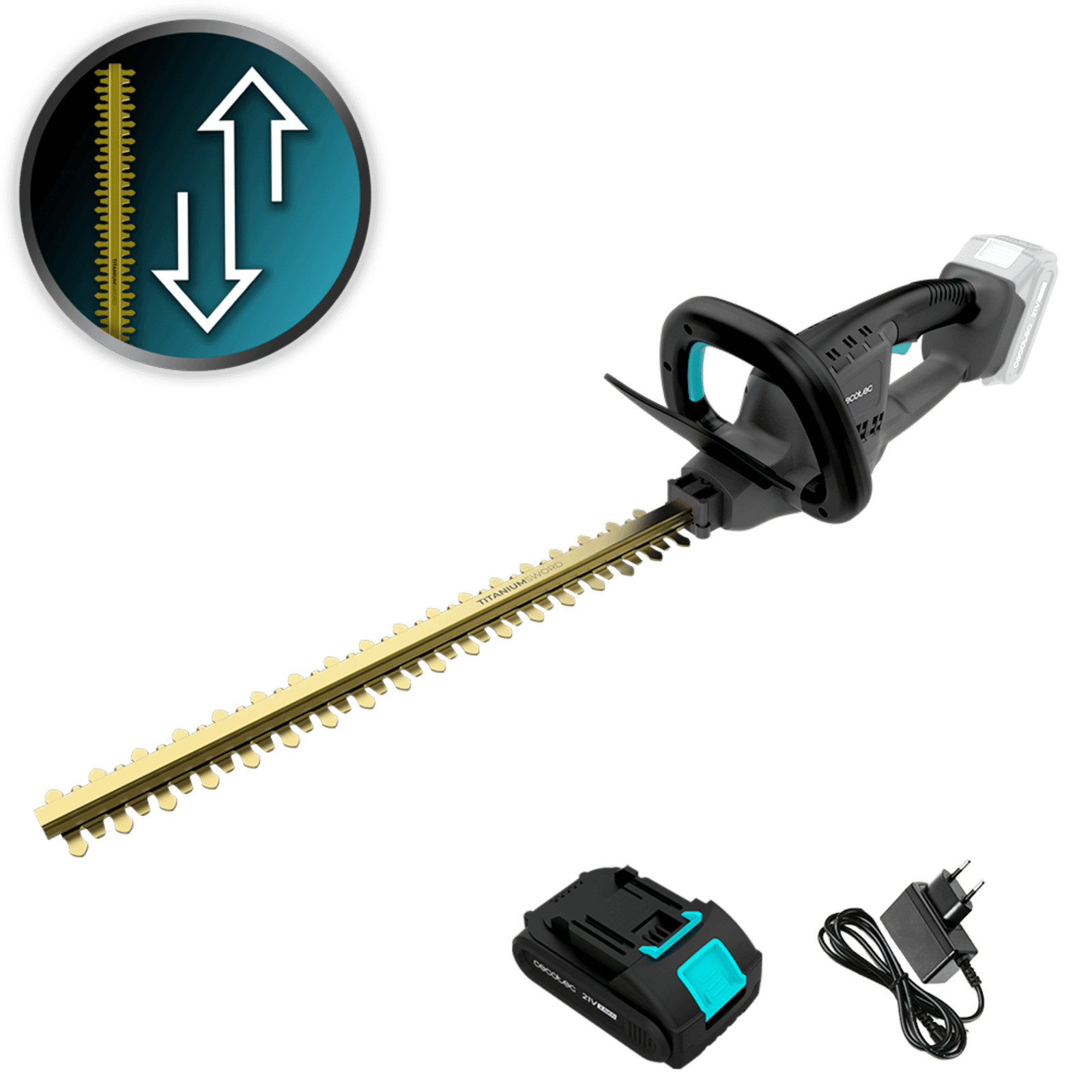 Cecotec Cortasetos TitaniumSword 4500 Freemove