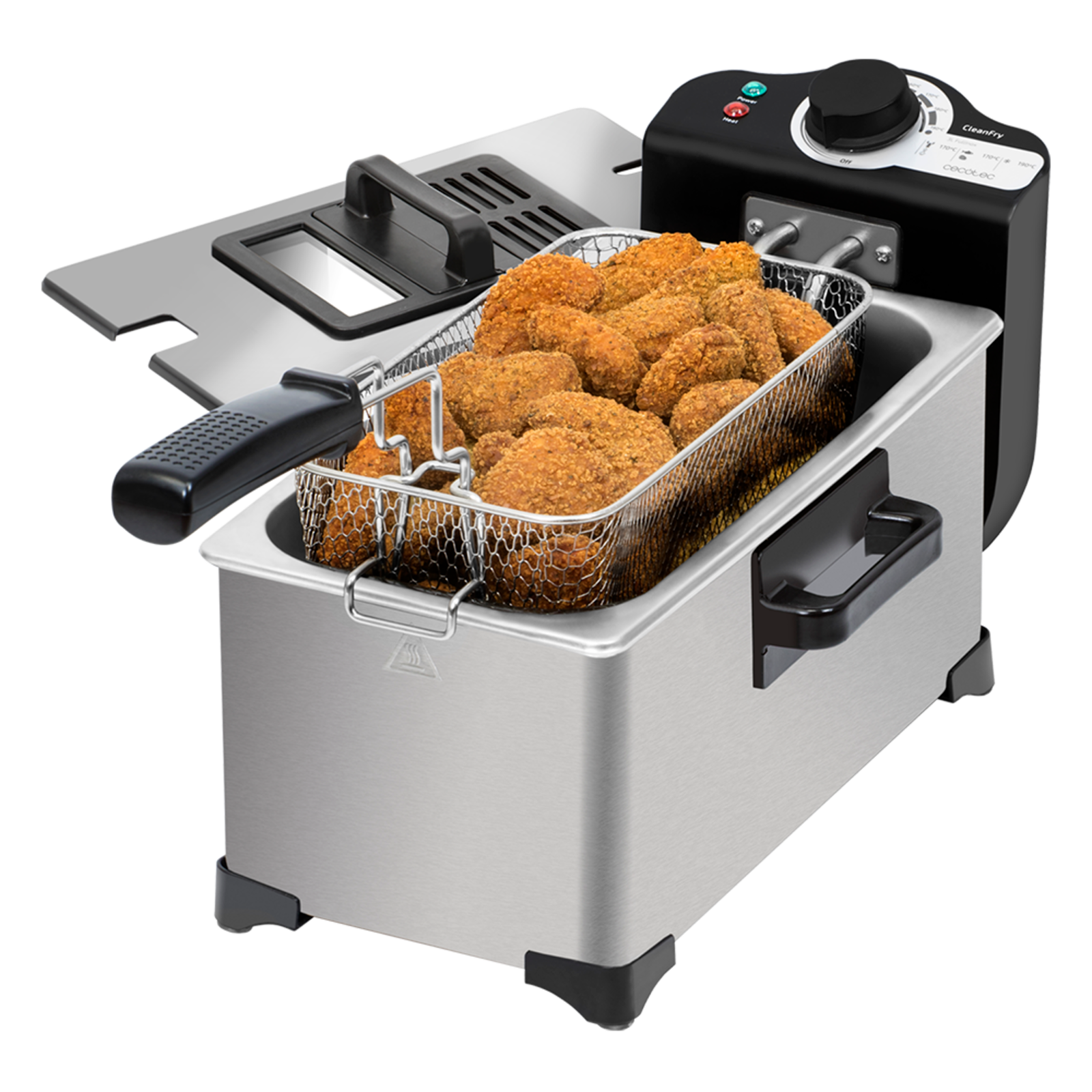 Cecotec Freidora Con Aceite Cleanfry 3L Full Inox