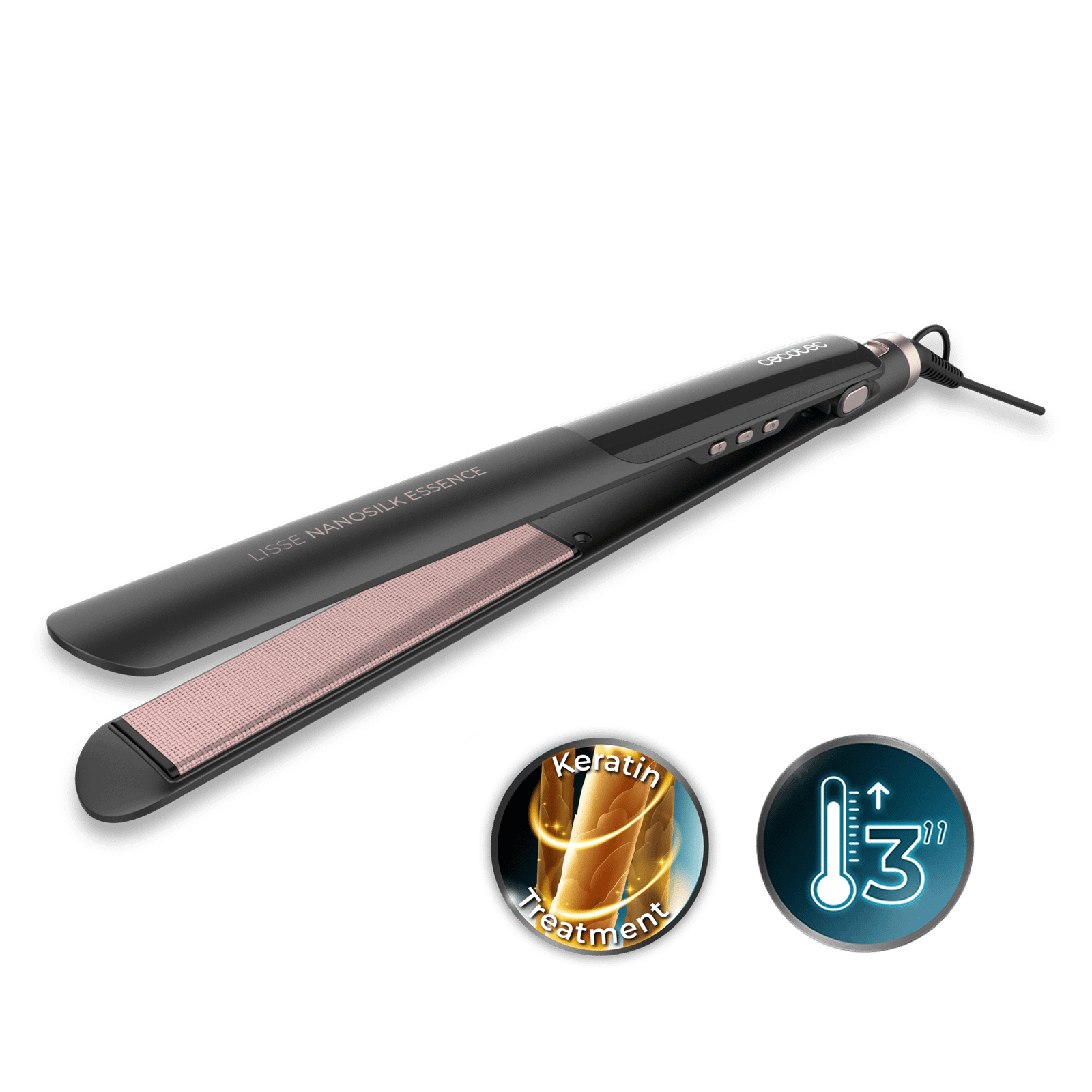Cecotec Lisse NanoSilk Essence Black