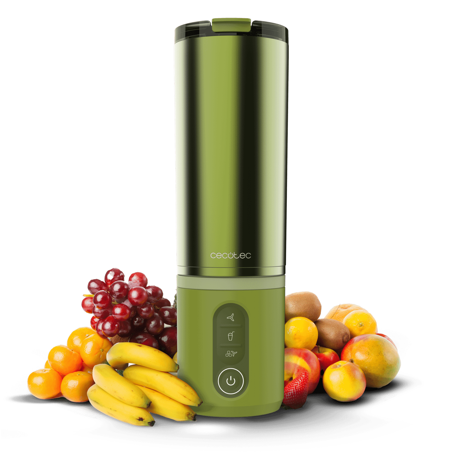 Cecotec Power Titanium Shake2Go Olive Steel