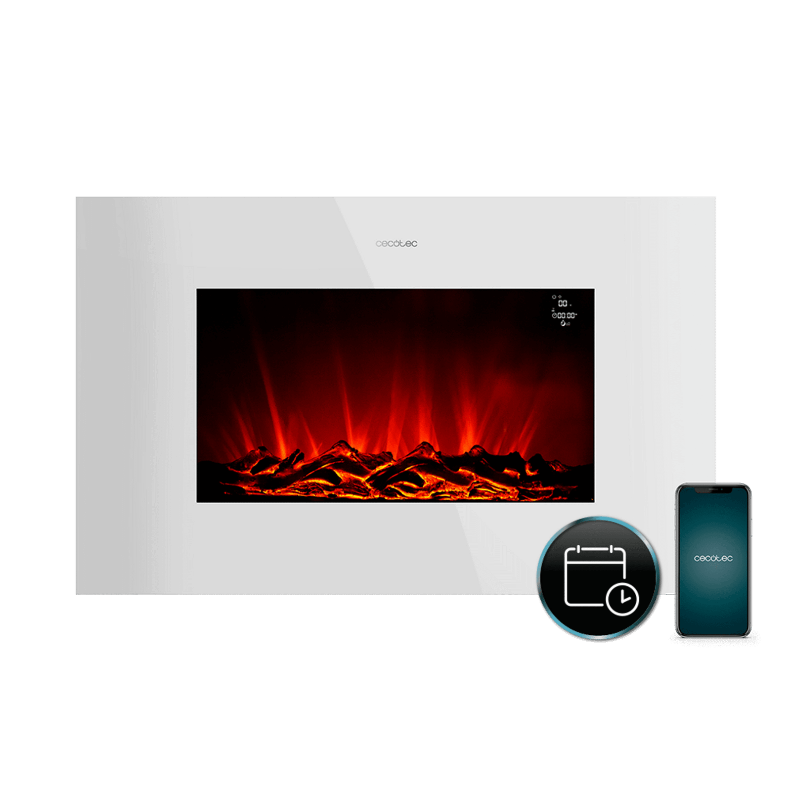 Cecotec ReadyWarm 3590 Flames Connected White