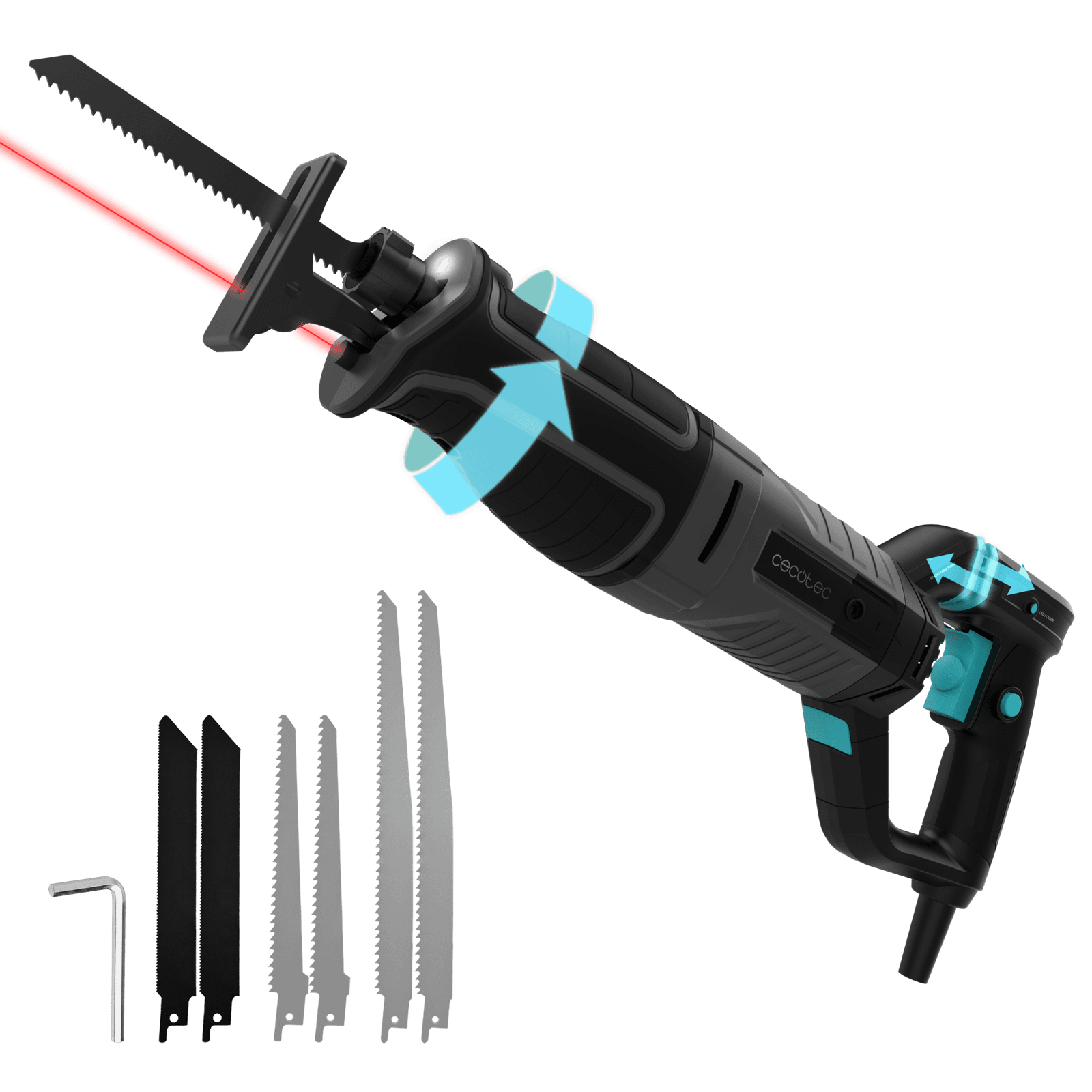 Cecotec Sierra de sable LongFlex 900 ShockAbsorber