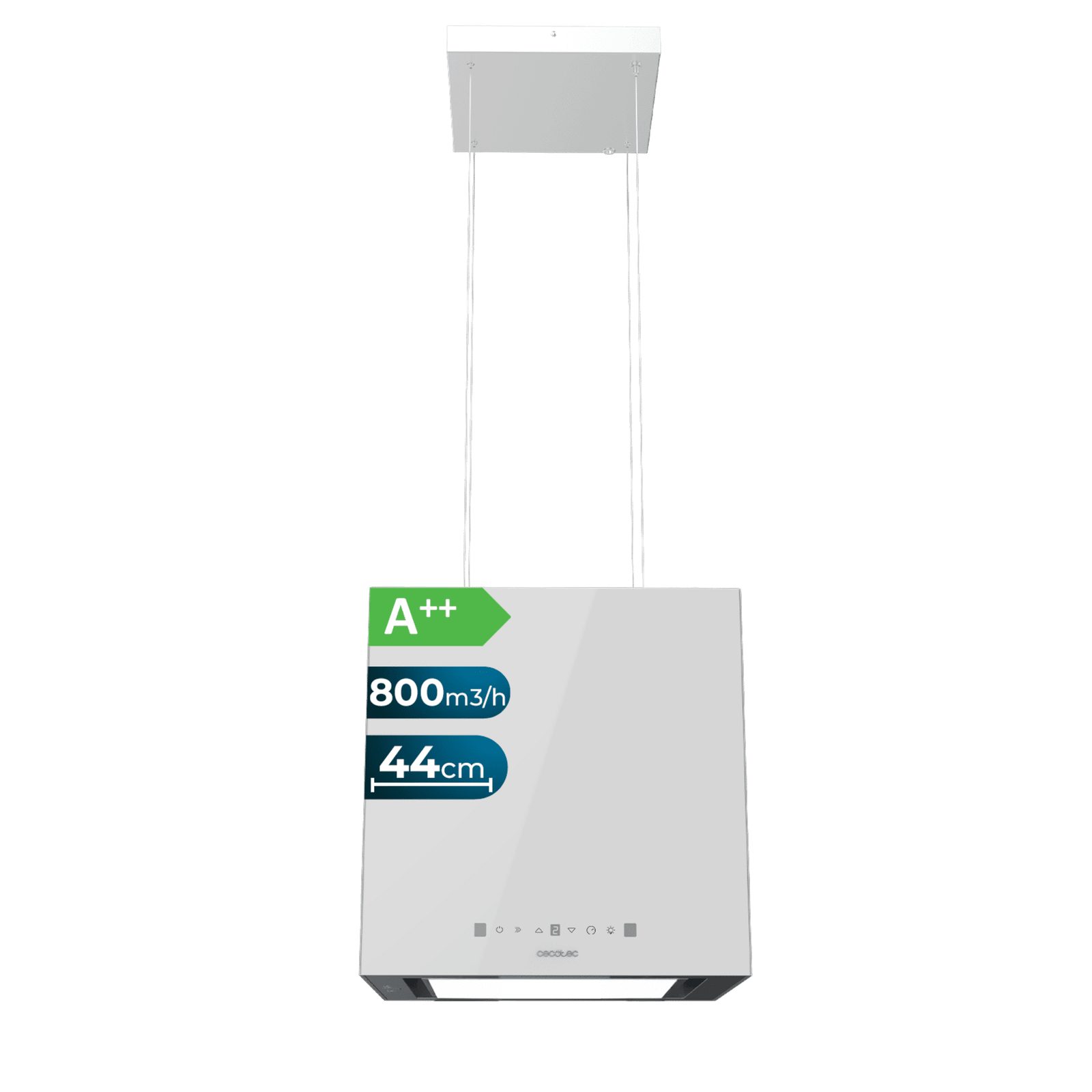 Extractora Cecotec Bolero Flux CCT 448000 Glass White A++