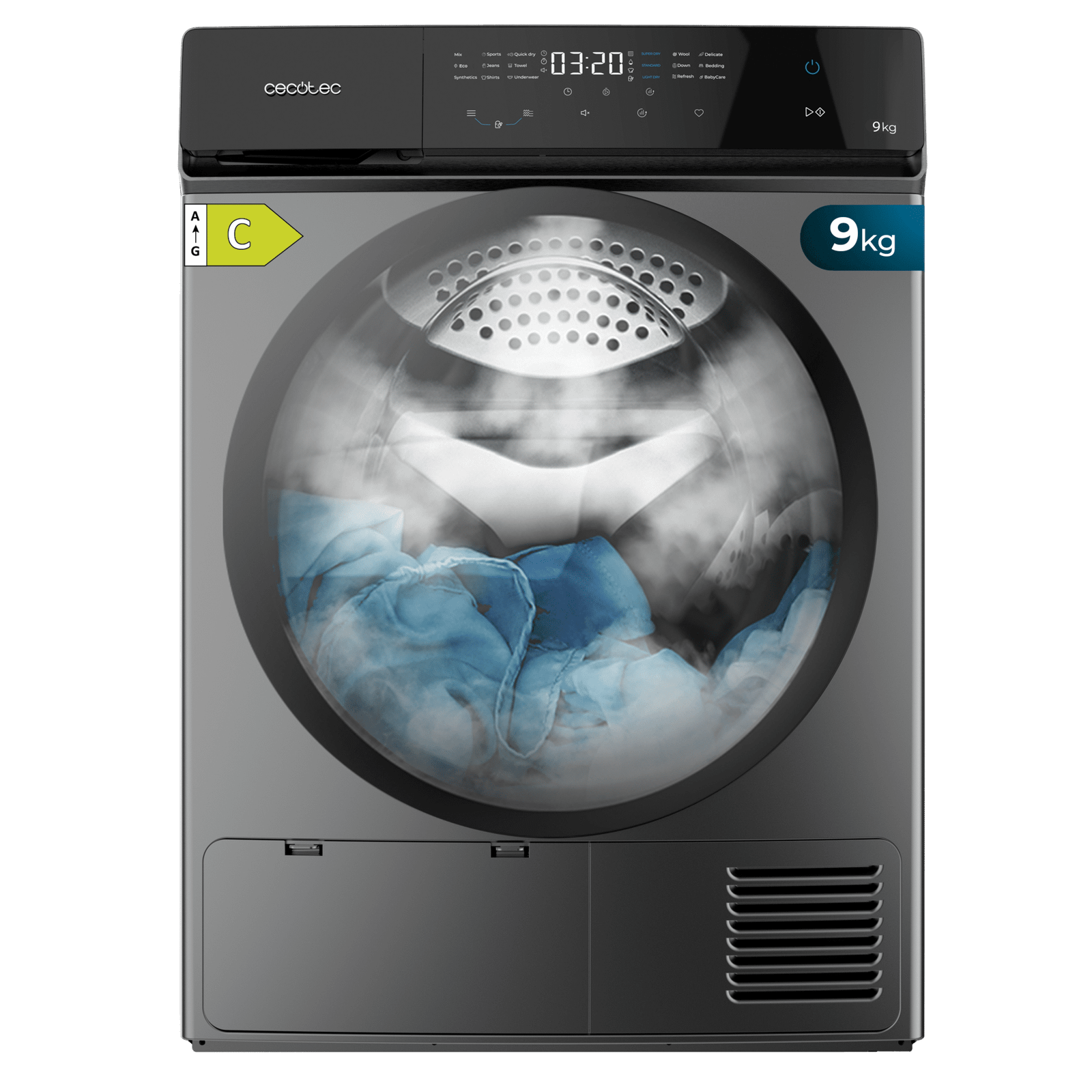 Lavadora Cecotec Bolero DressCode Dry 9400 Inverter Steel