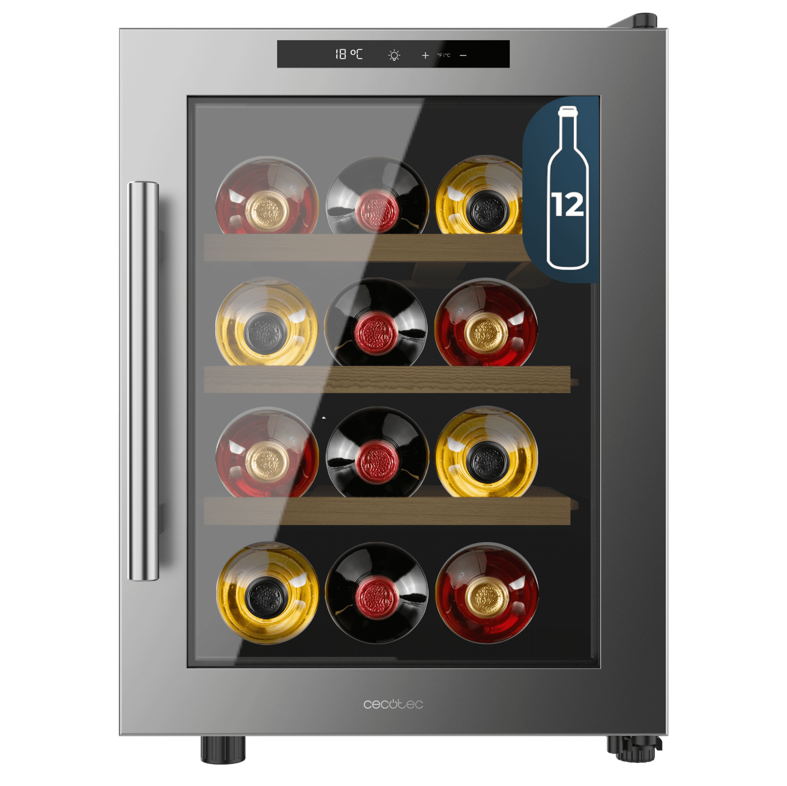 Vinoteca Cecotec Bolero GrandSommelier 1255 CoolWood