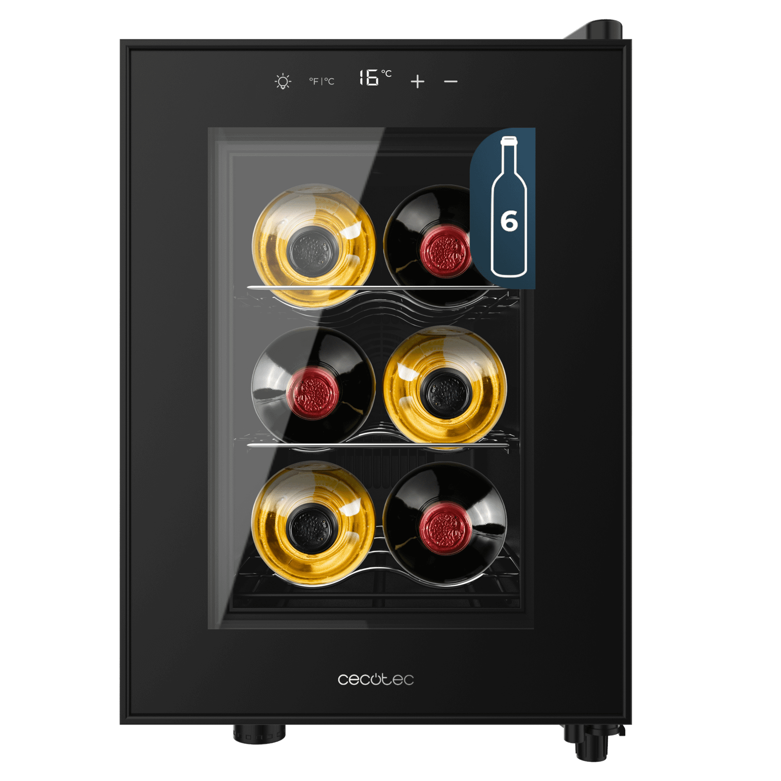 Vinoteca Cecotec Bolero GrandSommelier 600 CoolCrystal