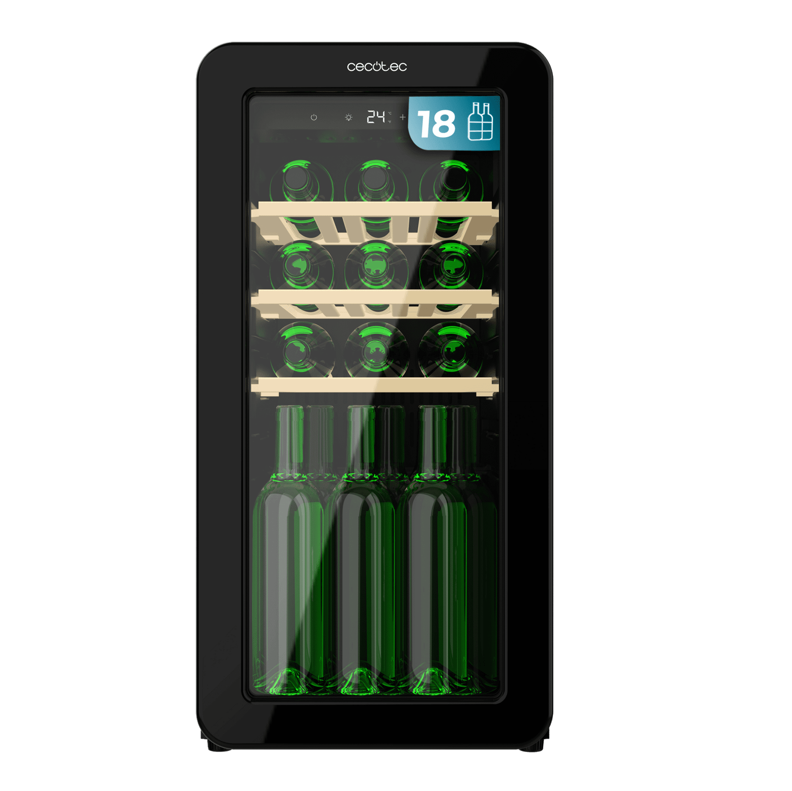 Vinoteca Cecotec Bolero GrandSommelier Origin 18 Hit Black